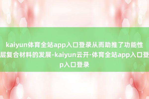 kaiyun体育全站app入口登录从而助推了功能性涂层复合材料的发展-kaiyun云开·体育全站app入口登录