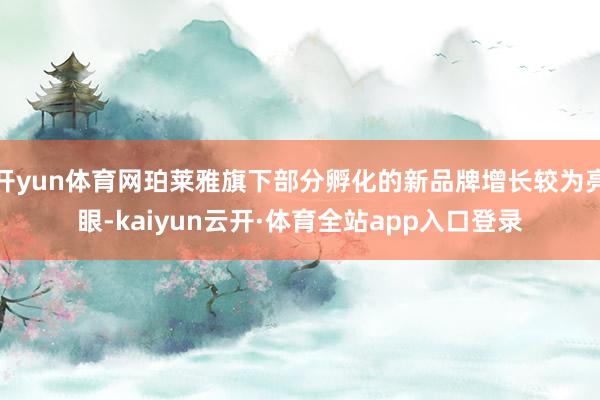 开yun体育网珀莱雅旗下部分孵化的新品牌增长较为亮眼-kaiyun云开·体育全站app入口登录