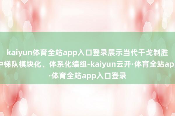 kaiyun体育全站app入口登录展示当代干戈制胜才能；空中梯队模块化、体系化编组-kaiyun云开·体育全站app入口登录